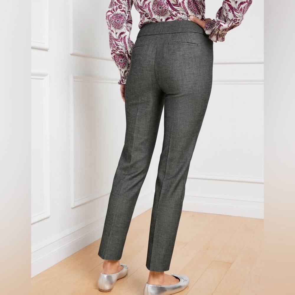 TALBOTS CHATHAM ANKLE PANTS - Color: Sharkskin SIZE 4P‎